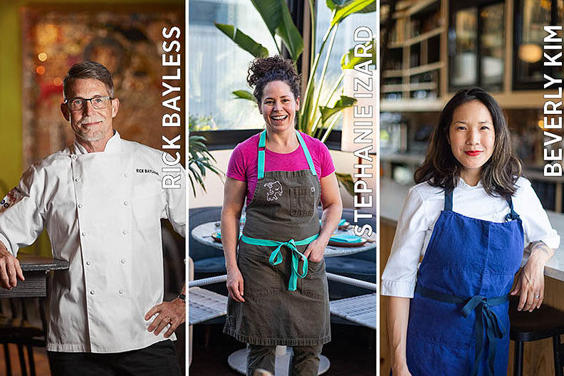 芝加哥美食厨师Rick Bayless, Stephanie Izard和Beverly Kim。